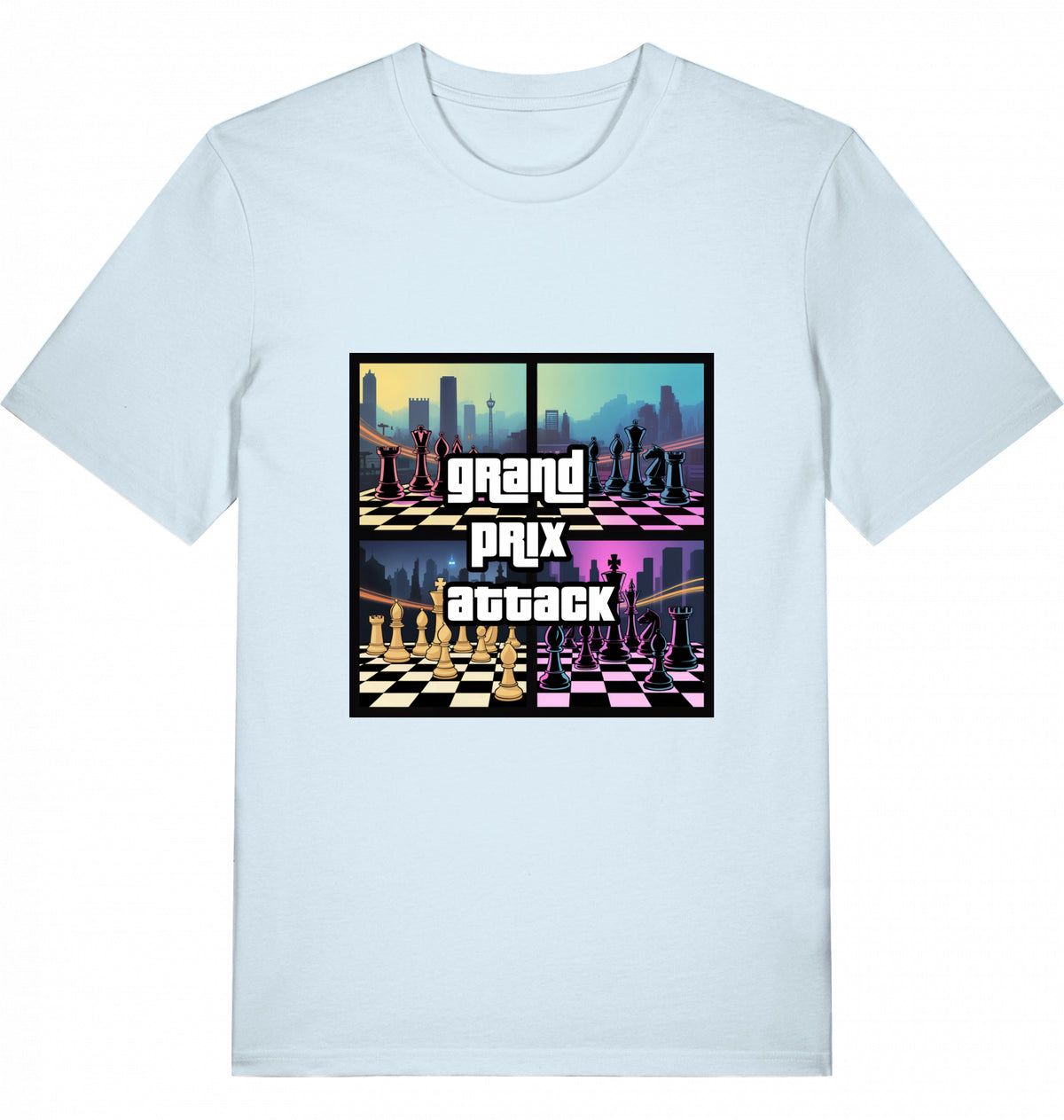 Schach T-Shirt Grand Prix Attack Herren