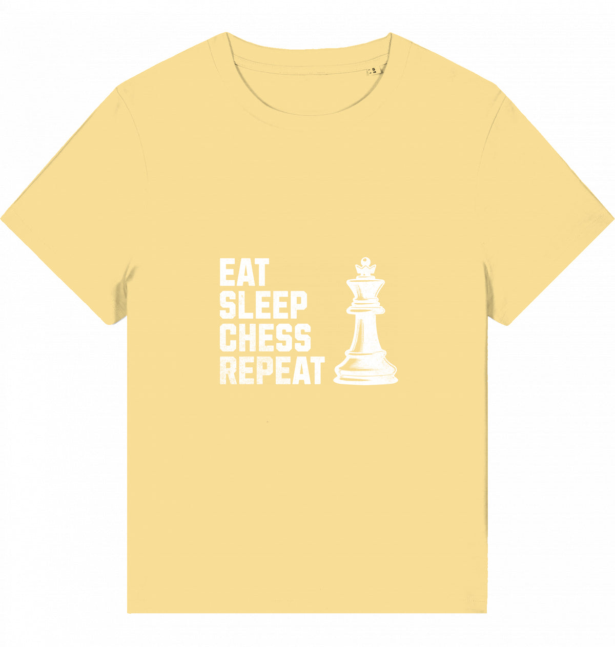 Damen Schach T-Shirt Eat Sleep Chess Repeat