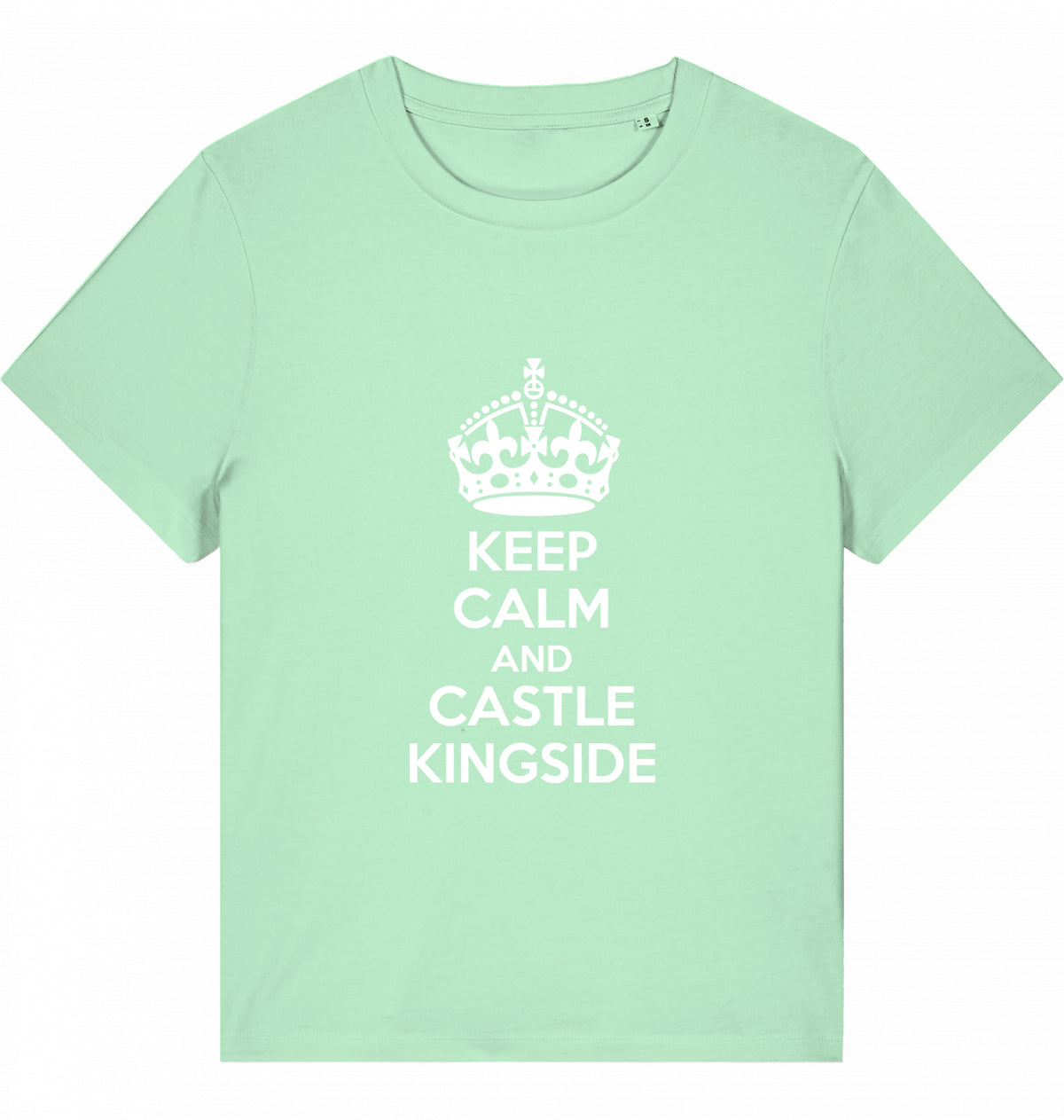 Schach Damen T-Shirt Keep Calm And Castle Kingside