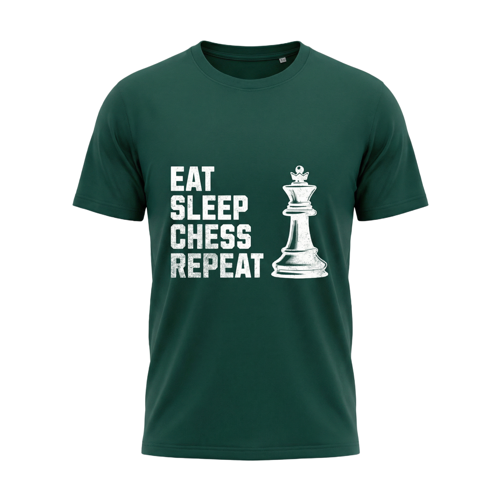 Schach T-Shirt Eat Sleep Chess Repeat