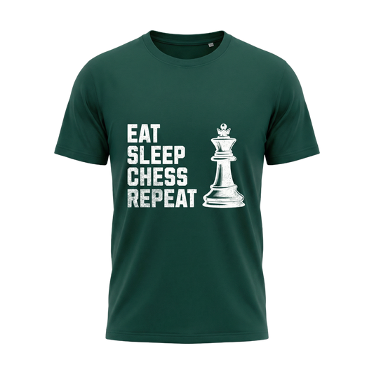 Schach T-Shirt Eat Sleep Chess Repeat