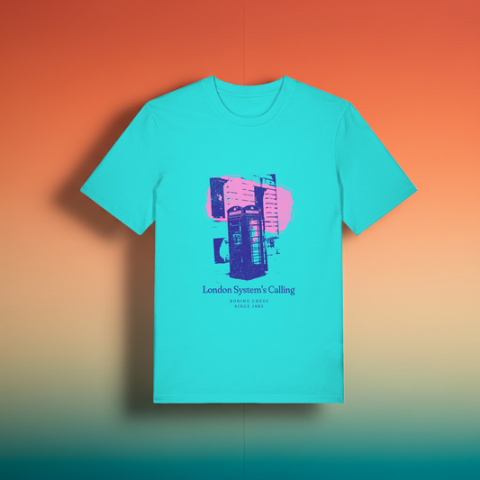 Schach T-Shirt London System Herren Männer Fairtrade Eröffnung